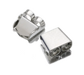 Bolo Slide with Hinge, 15x14mm - Silver