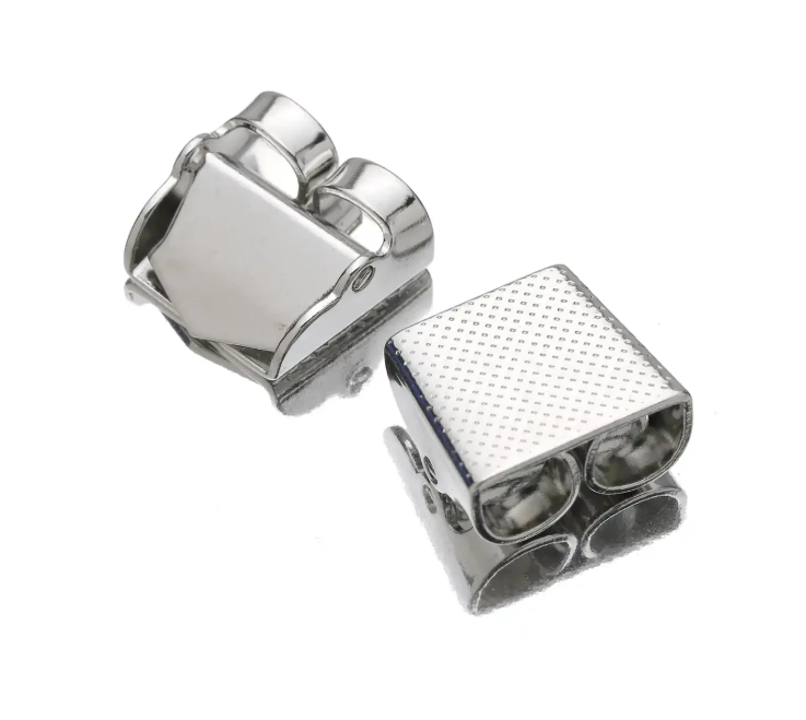 Bolo Slide with Hinge, 15x14mm - Silver