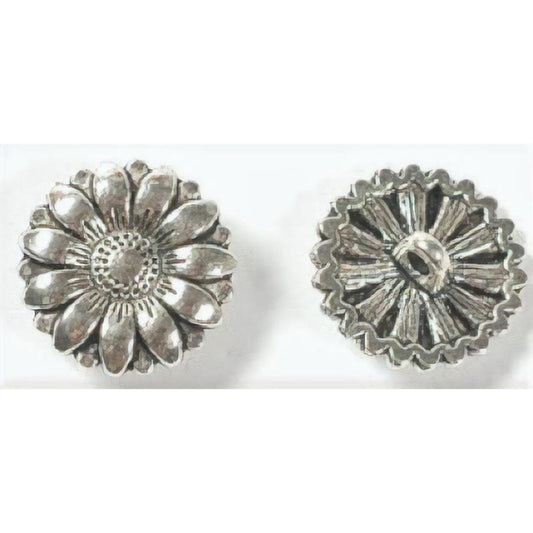 Button, Sunflower design 17x6.5mm - PoCo Inspired