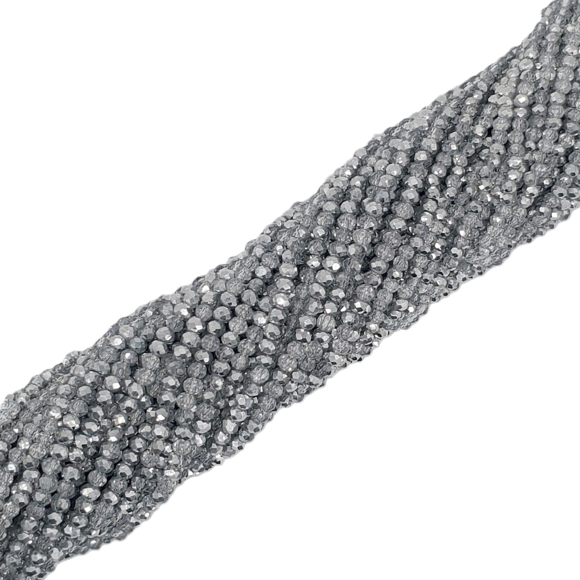 Chinese Crystal, Rondelle 2mm