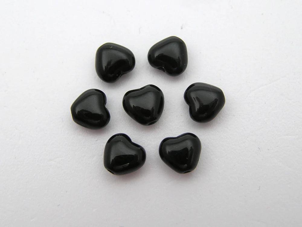 Czech Pressed Glass, Heart 6mm - PoCo Inspired