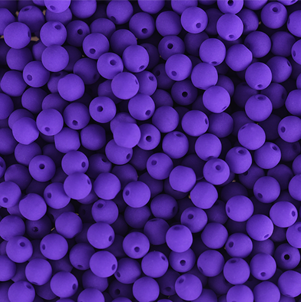 Czech Glass Strand, Alabaster Velvet - Violet
