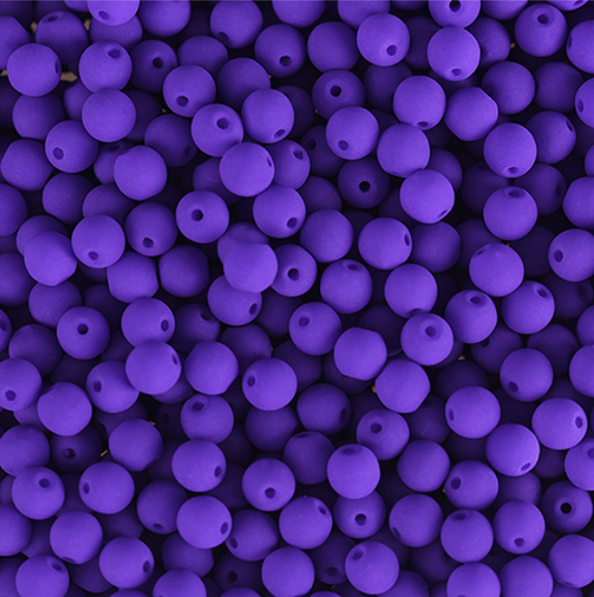 Czech Glass Strand, Alabaster Velvet - Violet