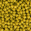 Czech Glass Strand, Alabaster Velvet - Yellow Green