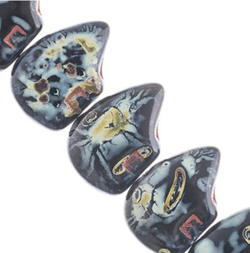 Large Bears Glass Beads - 12mm