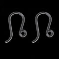Plastic Earwire, 12mm - Aprx 5pr