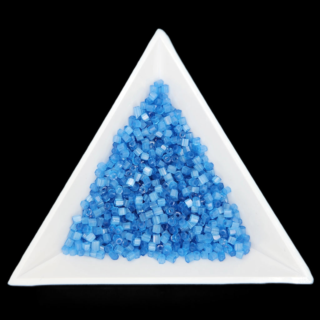 10C-05634, Czech 2 Cut 22g Satin Aqua SOLGEL