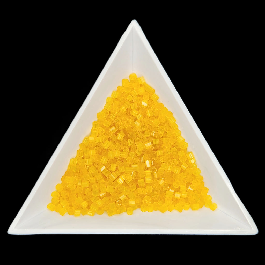 10C-05681, Czech 2 Cut 22g Satin Yellow SOLGEL
