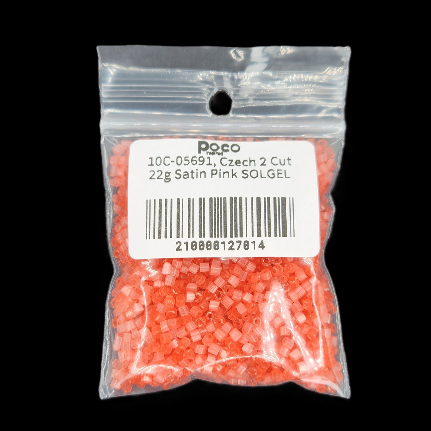 10C-05691, Czech 2 Cut 22g Satin Pink SOLGEL
