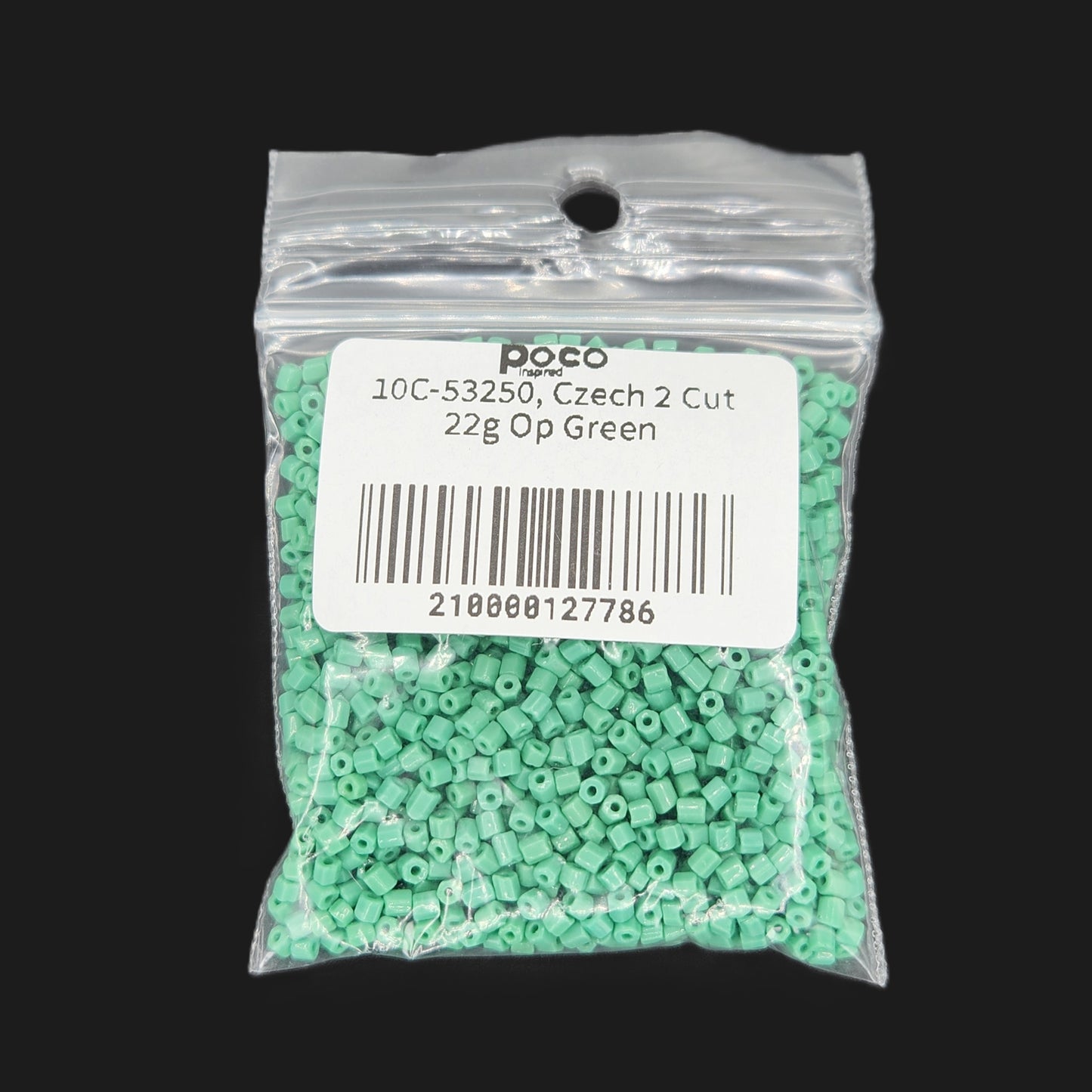 10C-53250, Czech 2 Cut 22g Op Green