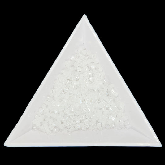 10C-57102, Czech 2 Cut 22g Op White Pearl