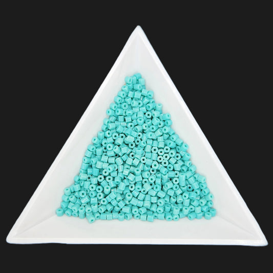 10C-63130, Czech 2 Cut 22g Op Turquoise