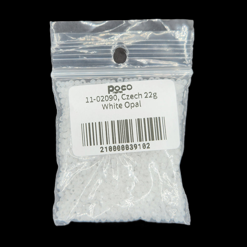 11-02090, Czech 22g White Opal