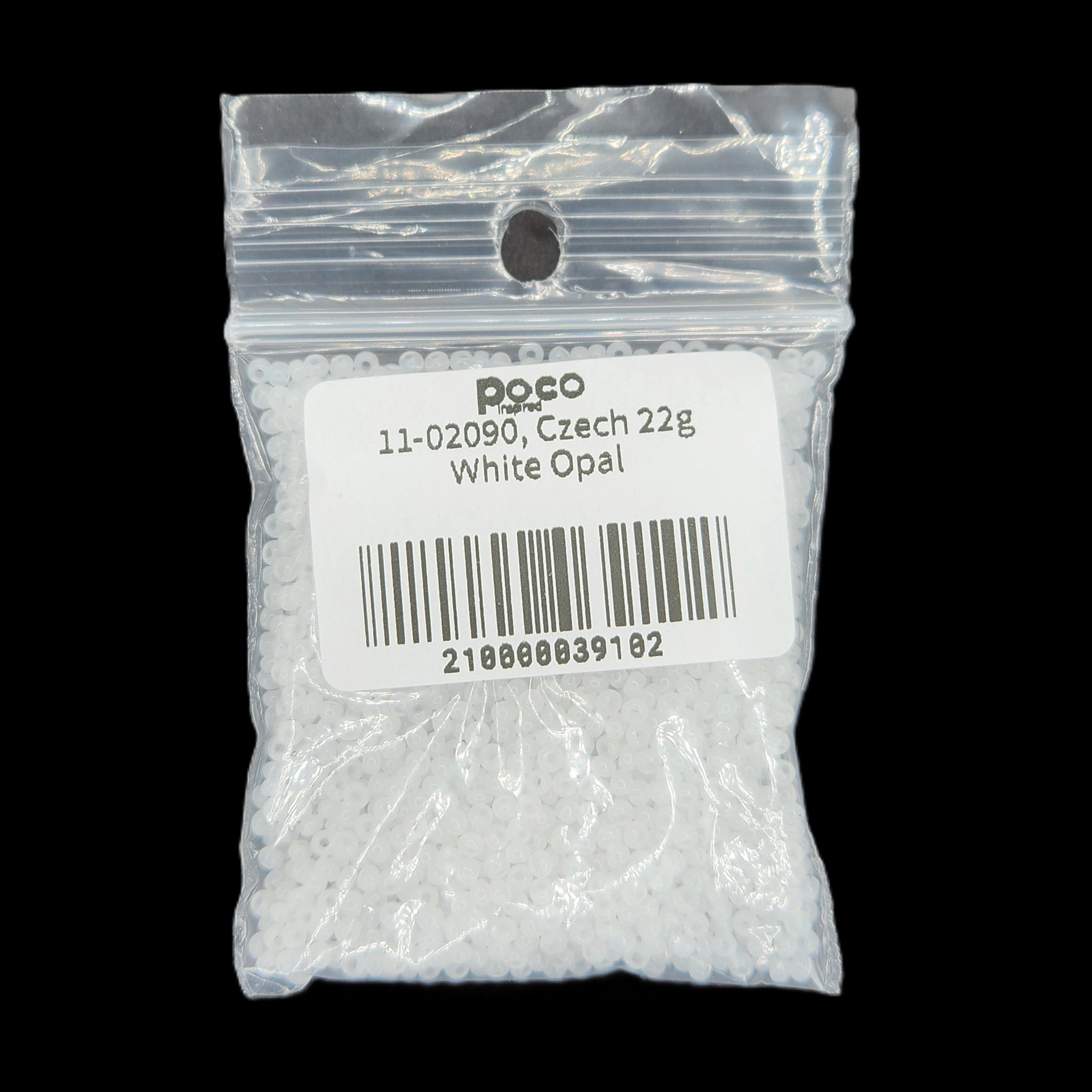 11-02090, Czech 22g White Opal