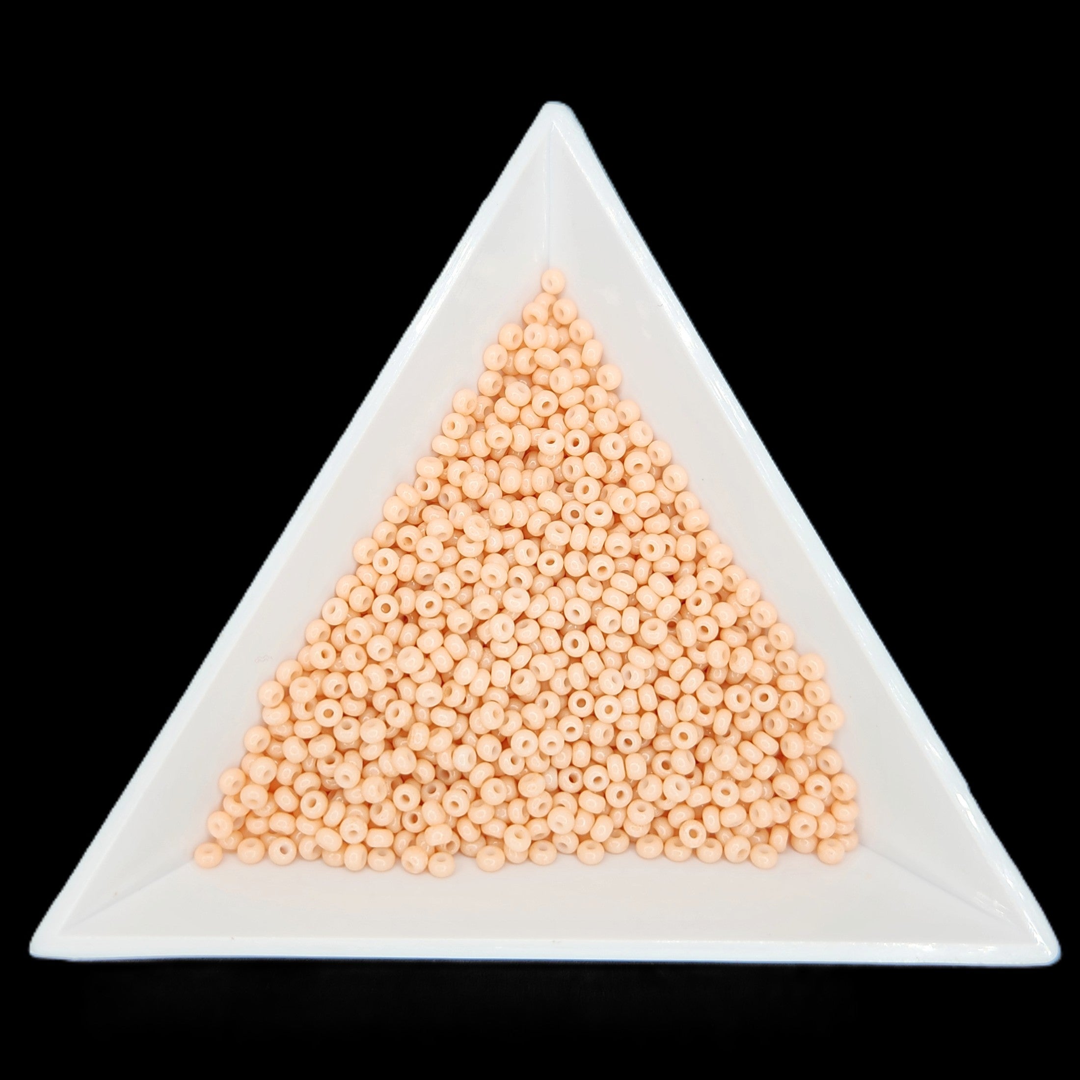 11-03185M, Czech 22g Lt Orange Chalk Dyed Solgel
