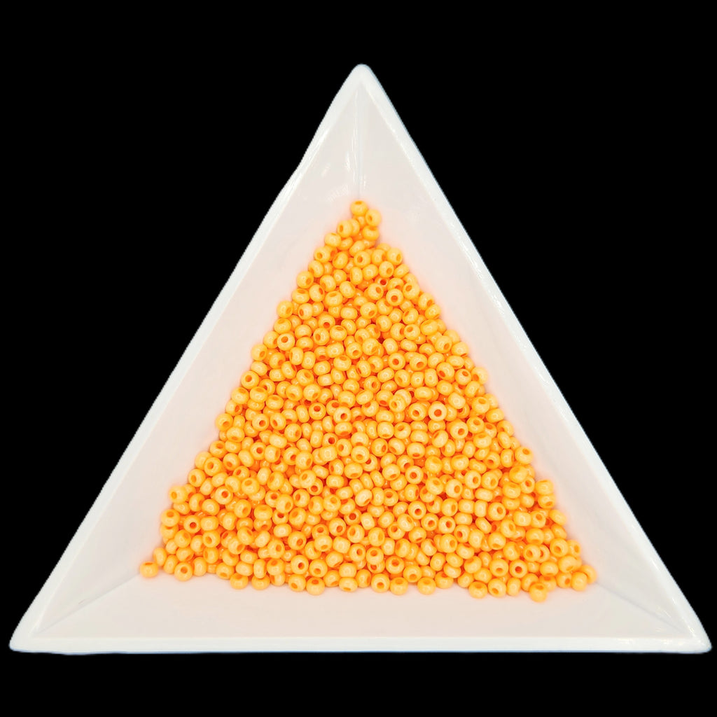 11-03684, Czech 22g Orange Chalk Dyed Solgel