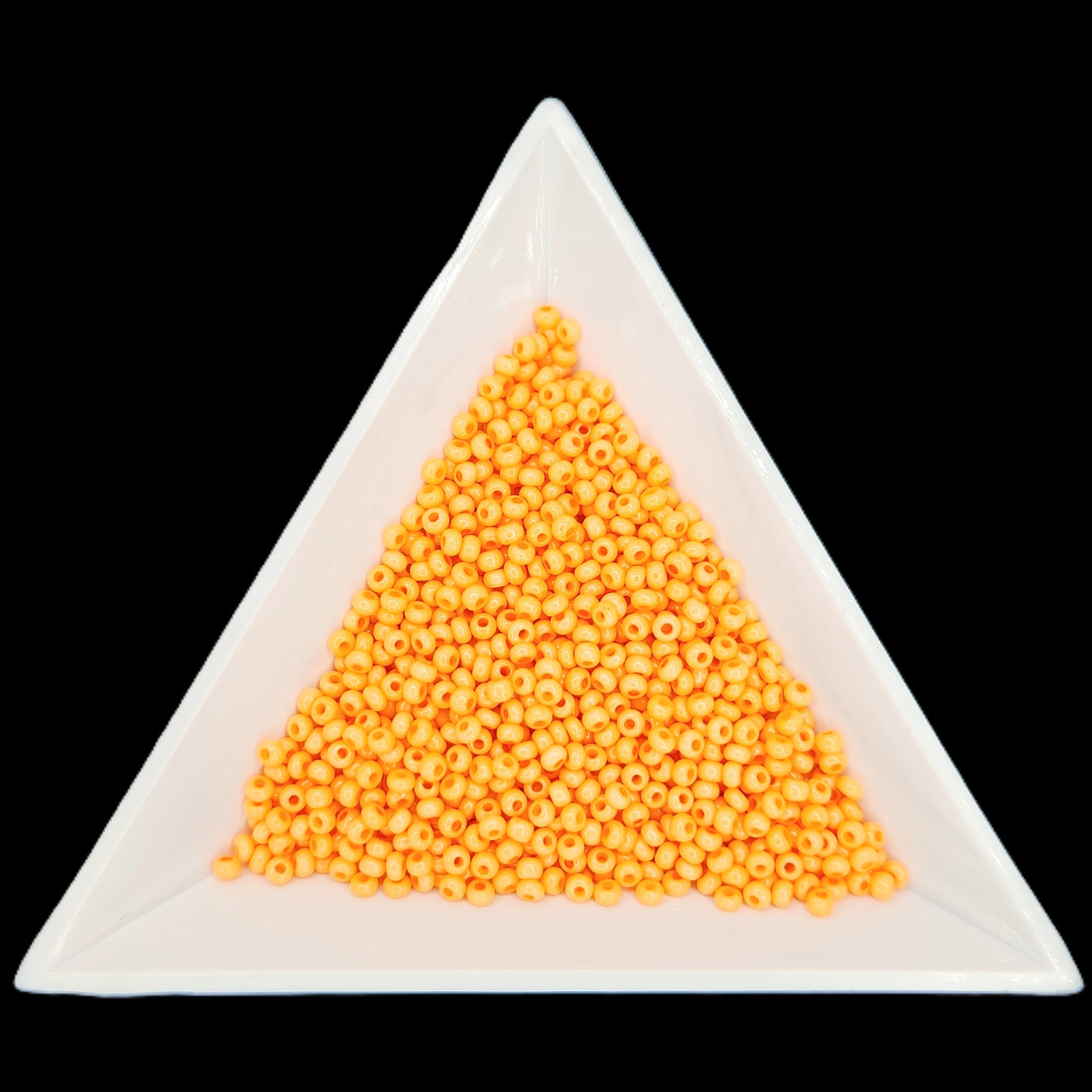 11-03684, Czech 22g Orange Chalk Dyed Solgel