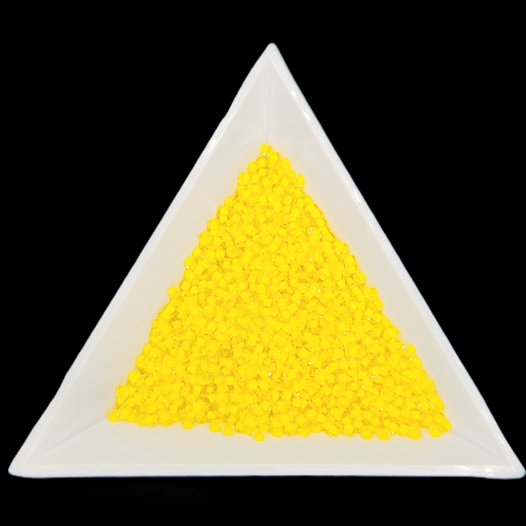 11-08A86, Czech 22g Color Lined Terra Intensive Yellow