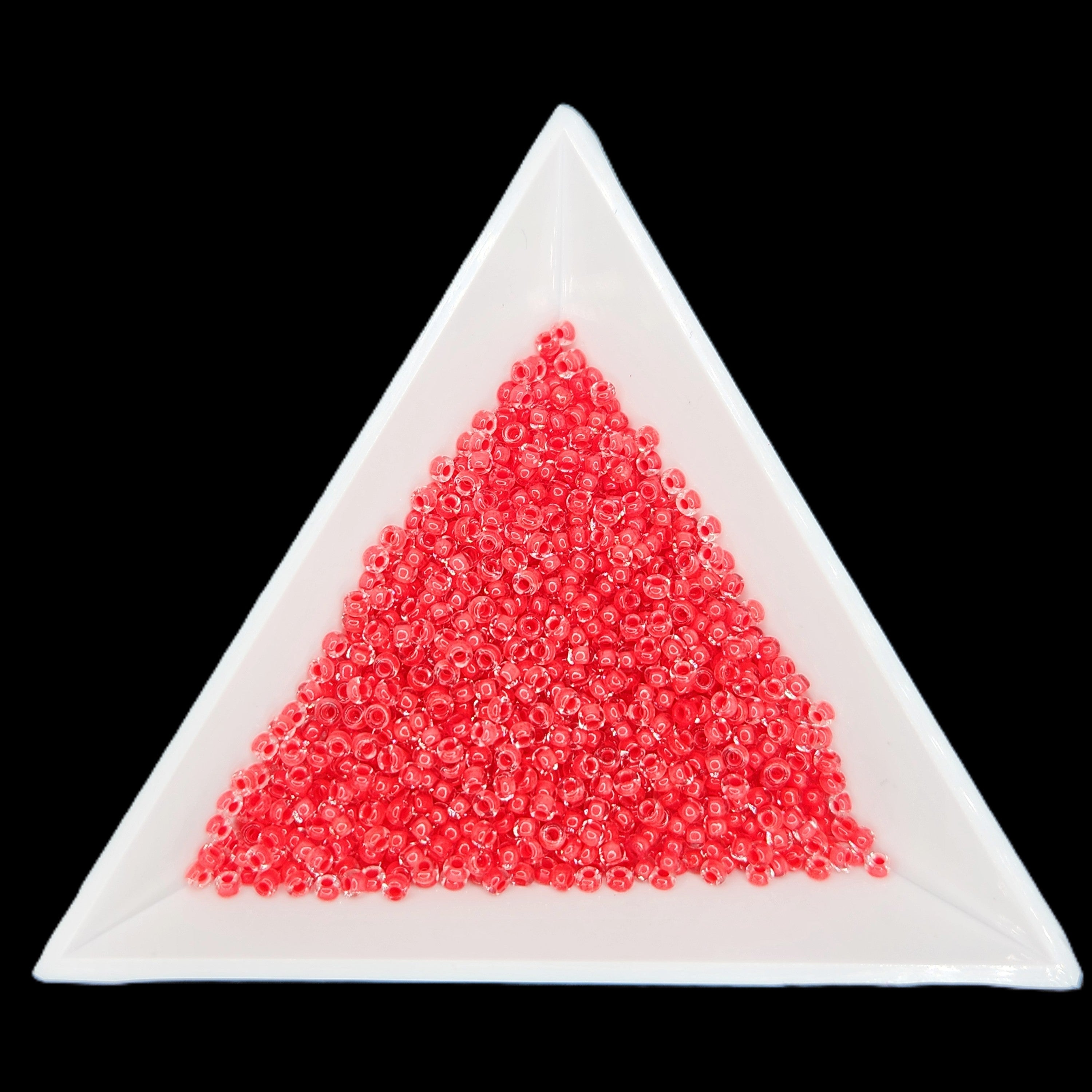 11-08A98, Czech 22g Color Lined Terra Intensive Red