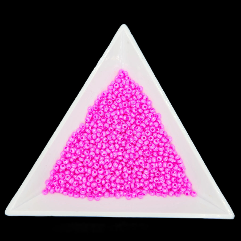 11-16177, Czech 22g Opaque Rose Dyed