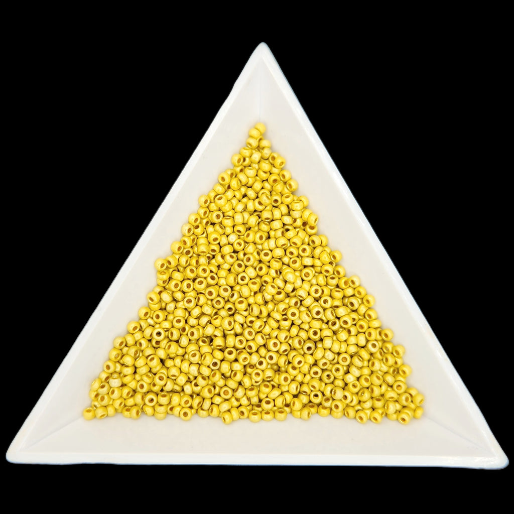 11-18586, Czech 22g Yellow Terra Matte Metallic