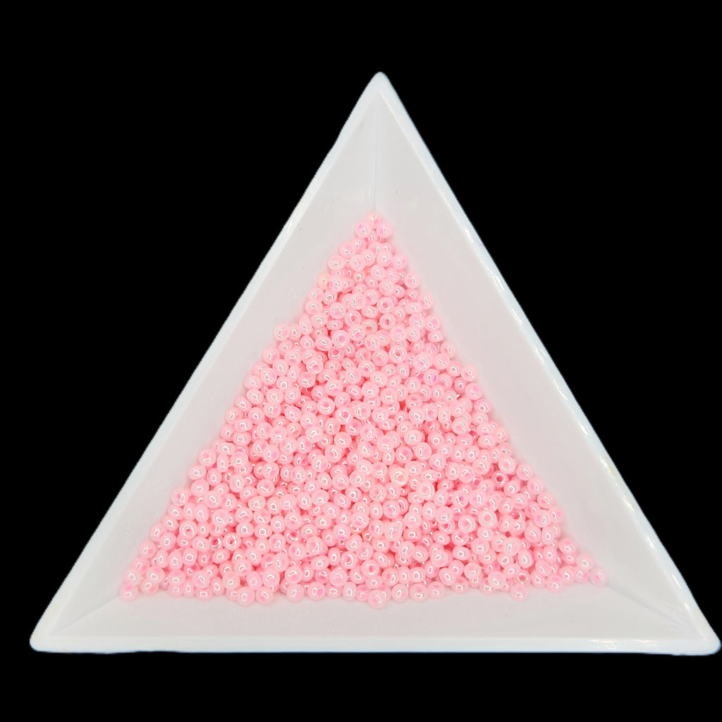 11-37173, Czech 22g Opaque Pale Pink Dyed Pearl