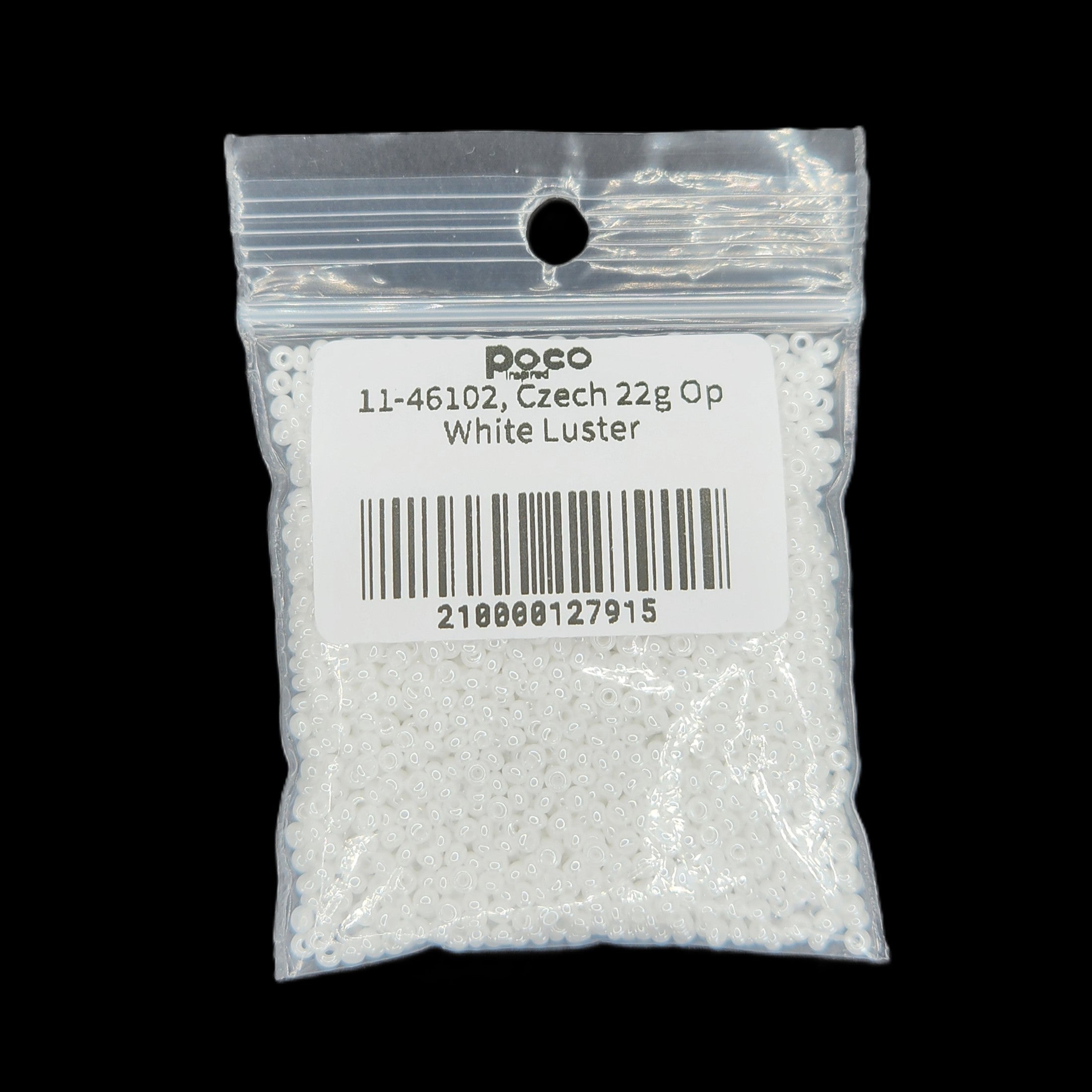 11-46102, Czech 22g Op White Luster