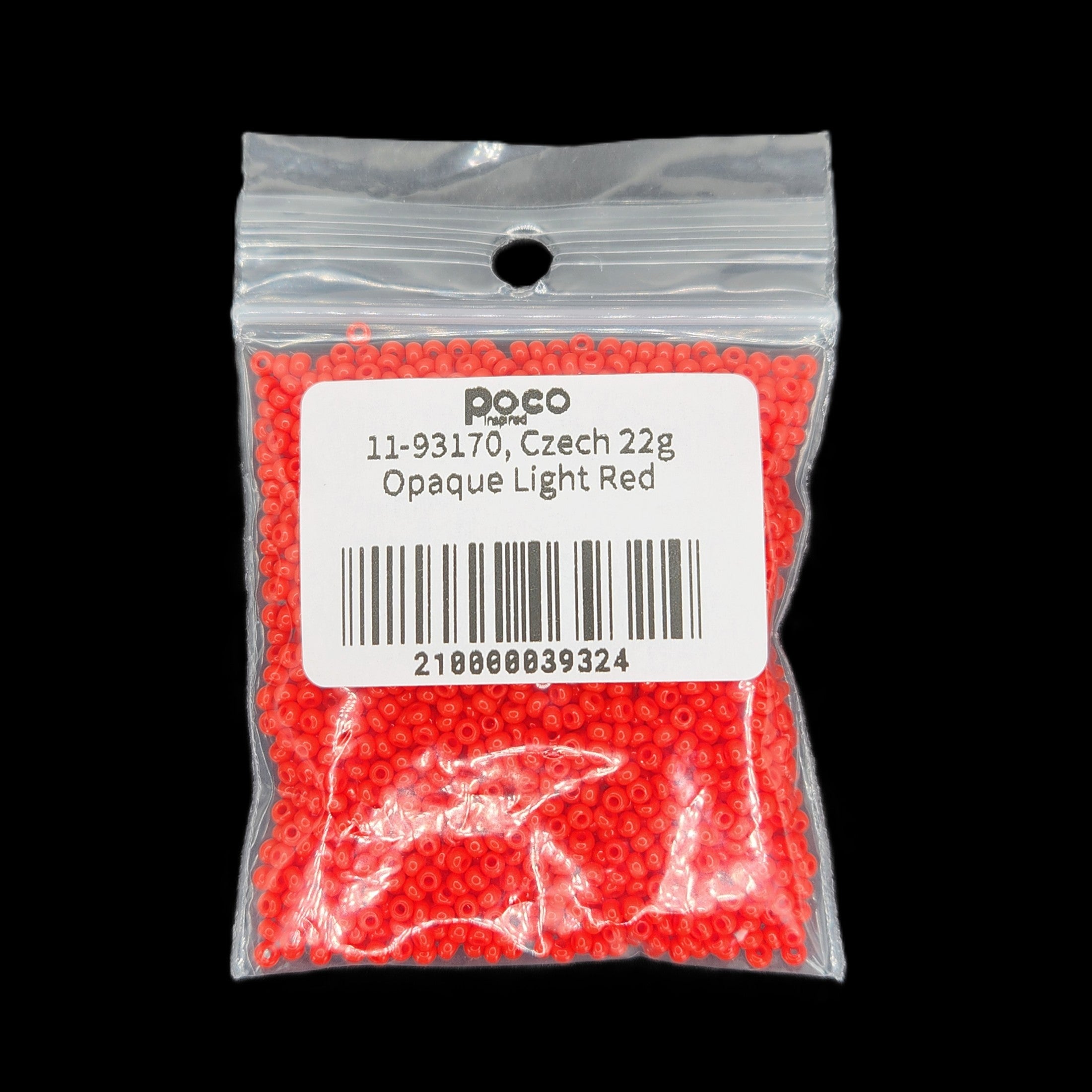 11-93170, Czech 22g Opaque Light Red