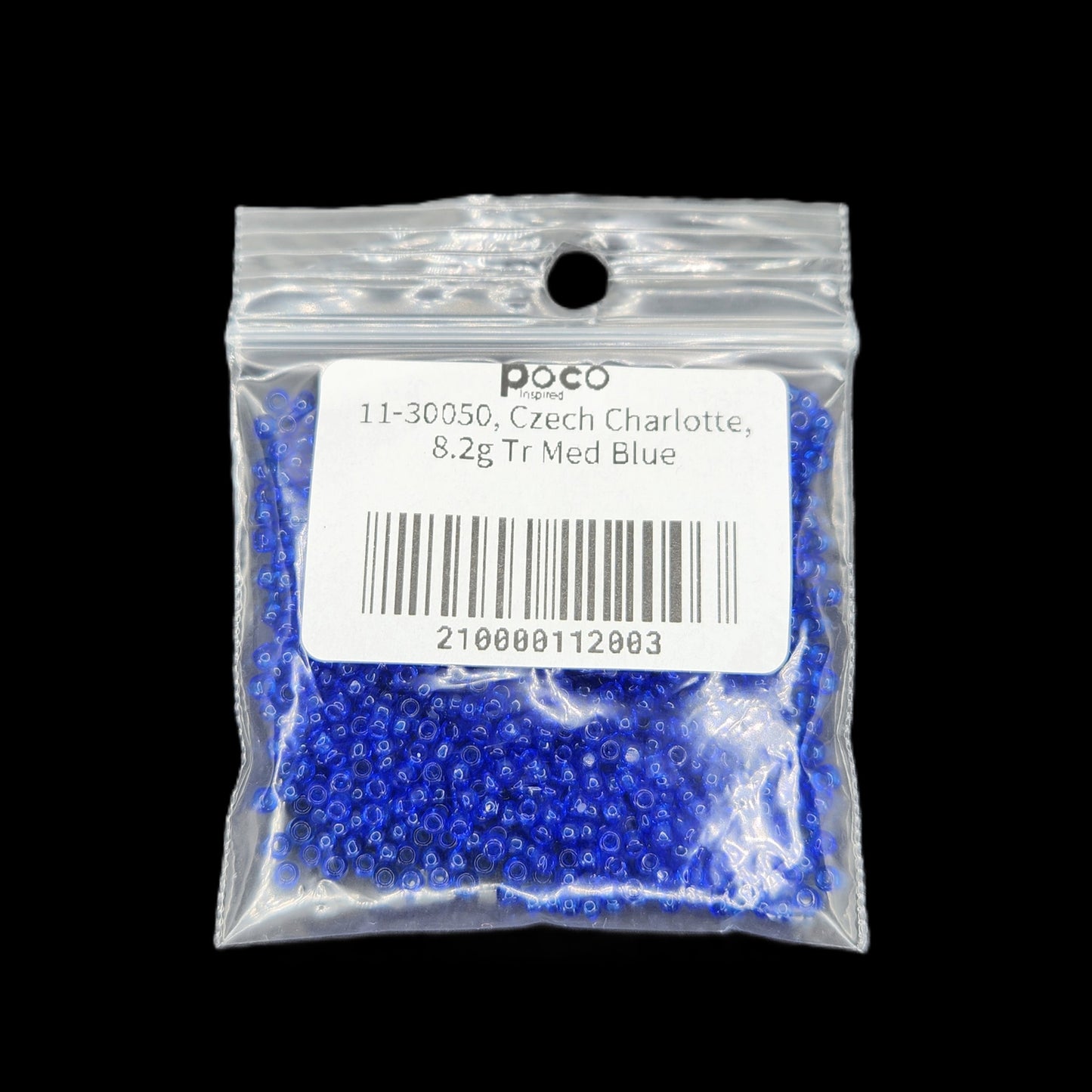 11-30050, Czech Charlotte, 8.2g Tr Med Blue
