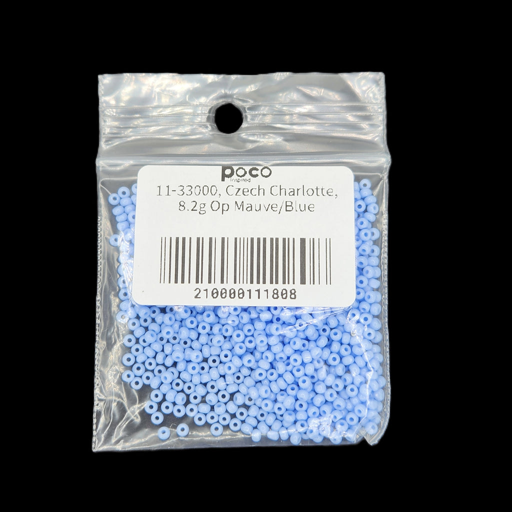 11-33000, Czech Charlotte, 8.2g Op Mauve/Blue