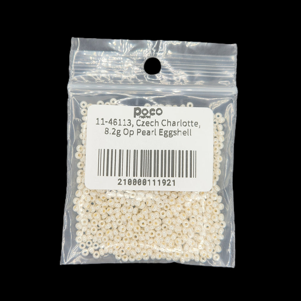 11-46113, Czech Charlotte, 8.2g Op Pearl Eggshell