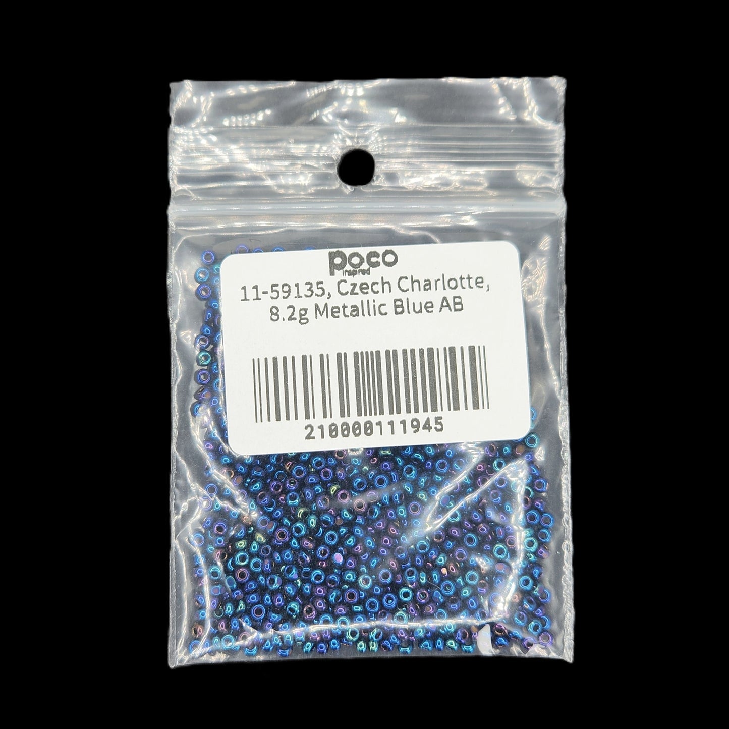 11-59135, Czech Charlotte, 8.2g Metallic Blue AB