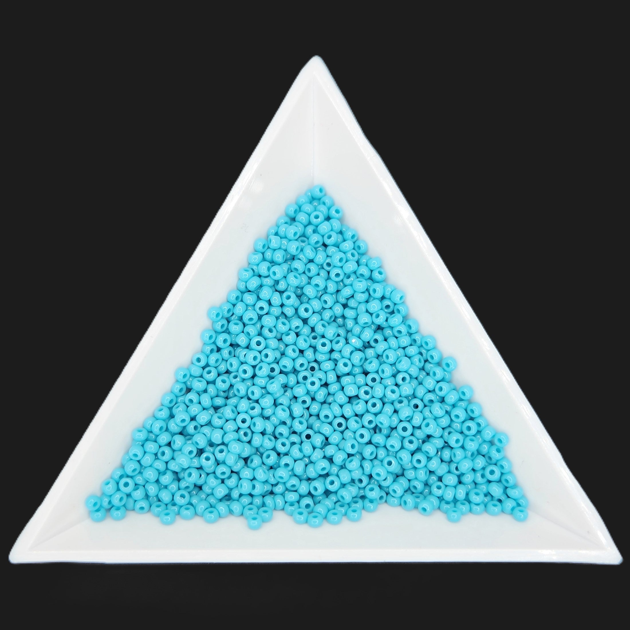 11-63030, Czech Charlotte, 8.2g Op Turquoise/Blue