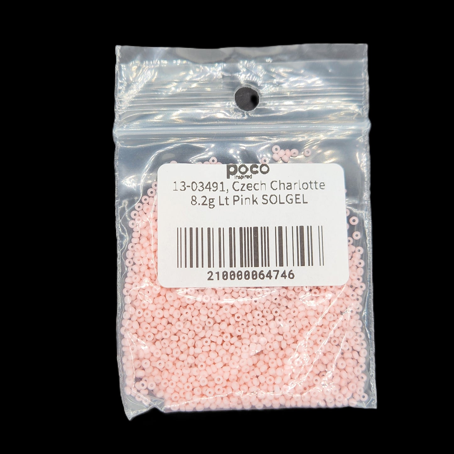 13-03491, Czech Charlotte 8.2g Lt Pink SOLGEL
