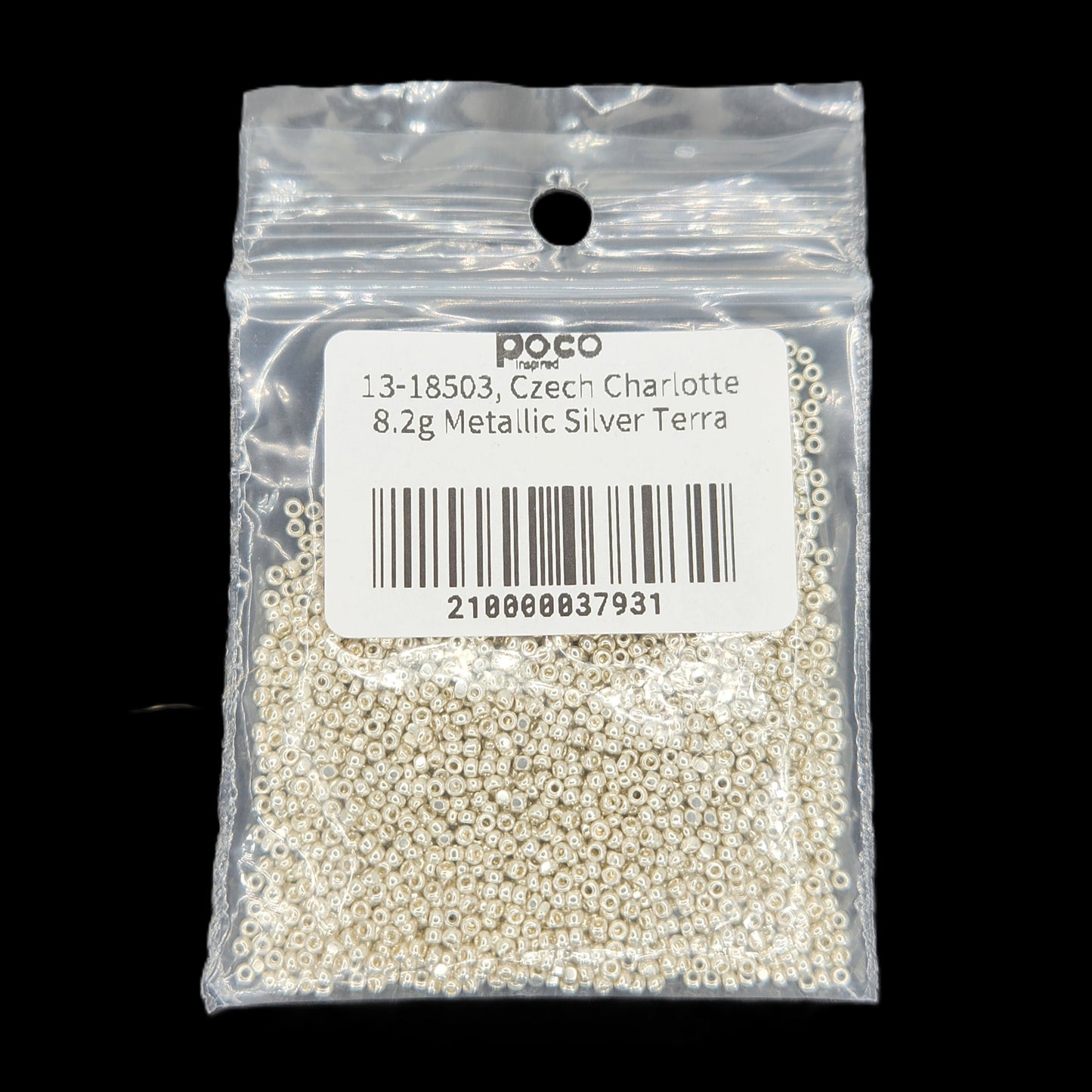 13-18503, Czech Charlotte  8.2g Metallic Silver Terra