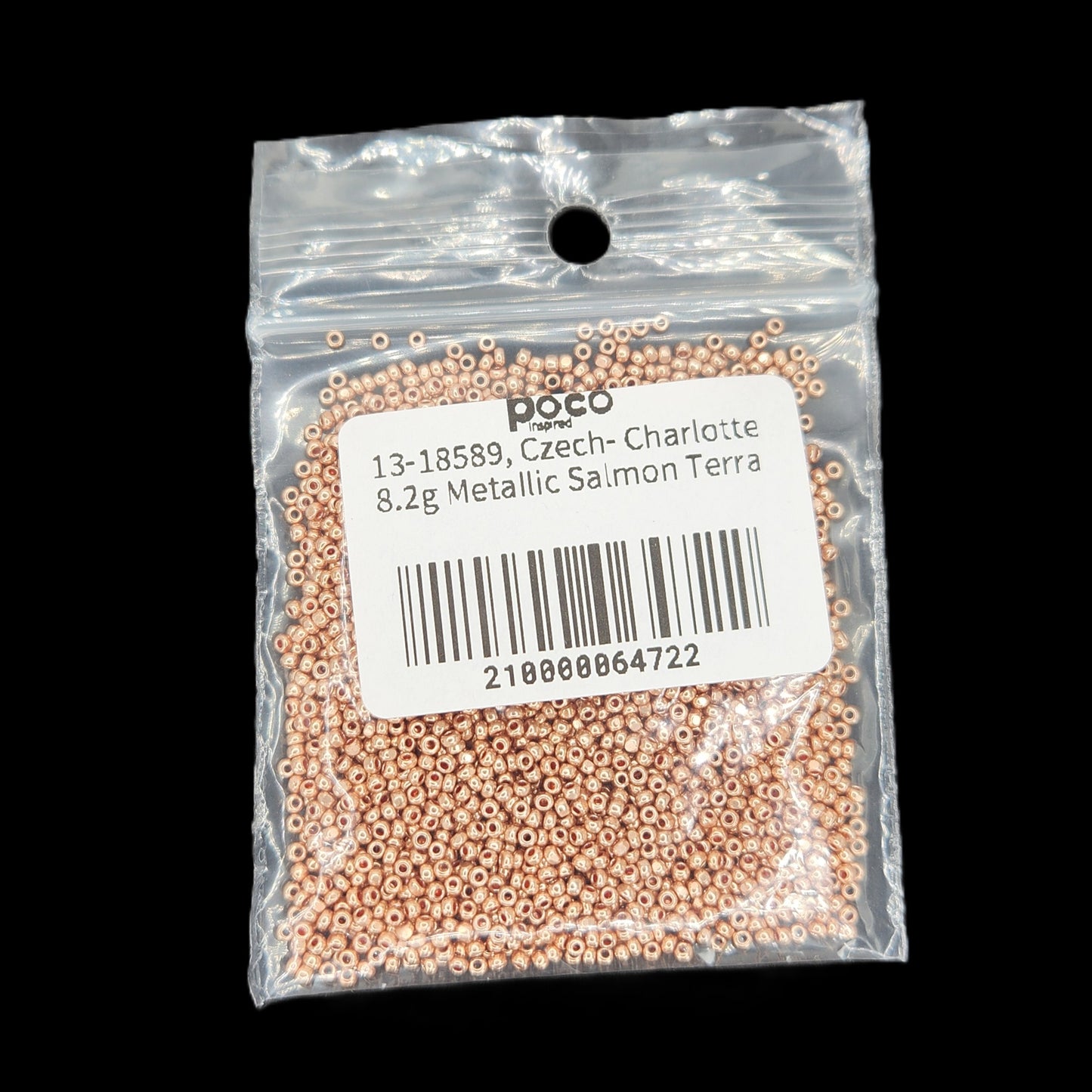 13-18589, Czech- Charlotte 8.2g Metallic Salmon Terra