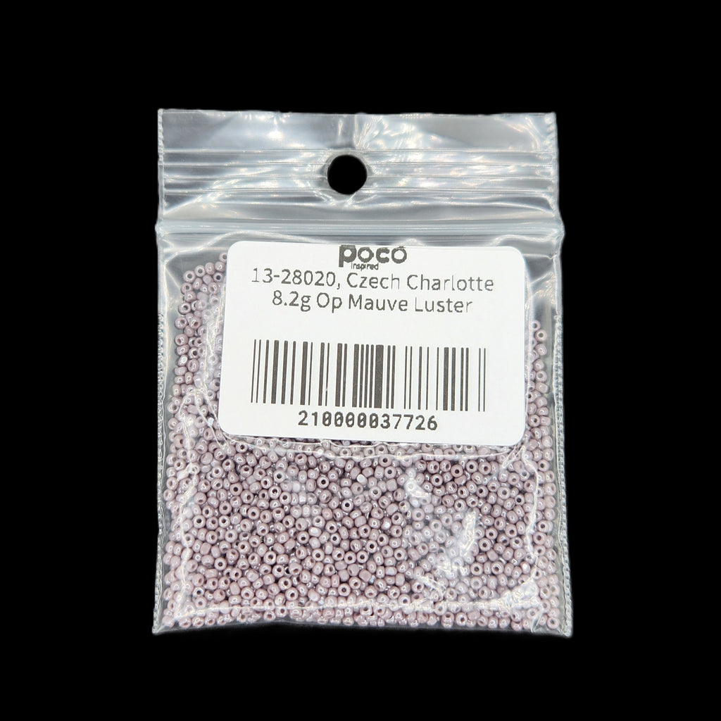 13-28020, Czech Charlotte 8.2g Op Mauve Luster