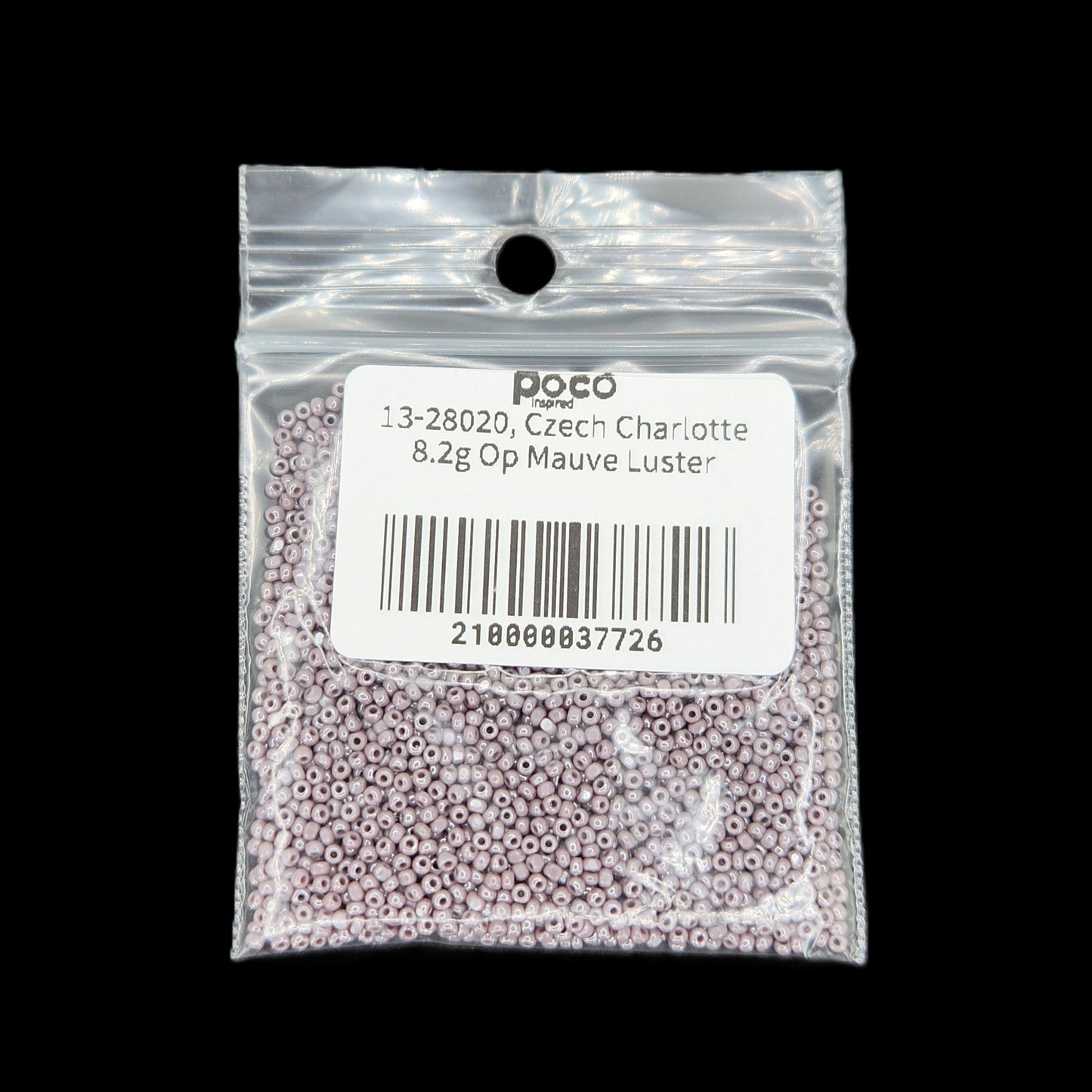 13-28020, Czech Charlotte 8.2g Op Mauve Luster