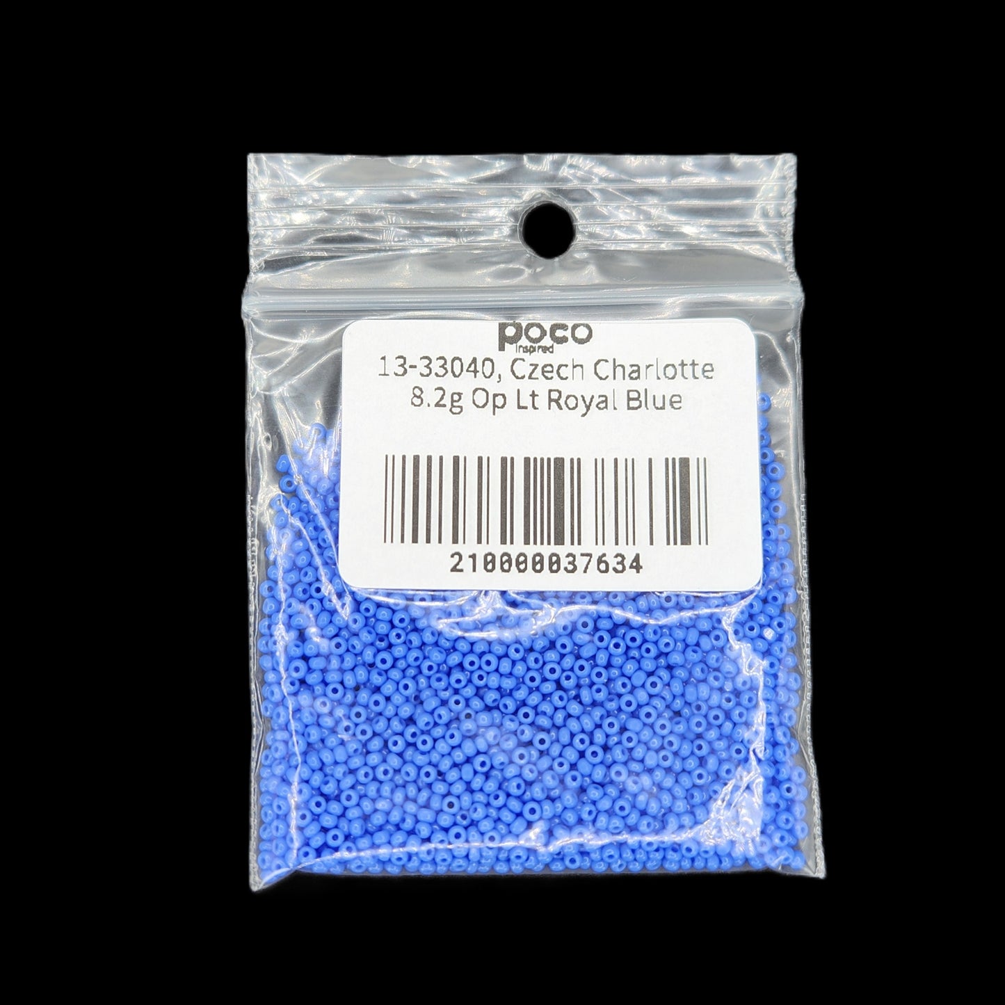 13-33040, Czech Charlotte 8.2g Op Lt Royal Blue