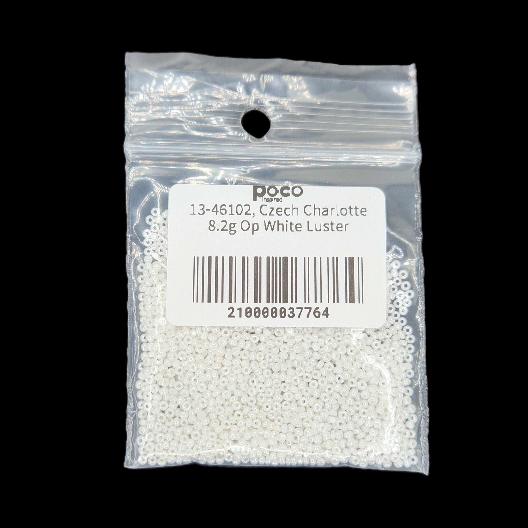 13-46102, Czech Charlotte 8.2g Op White Luster
