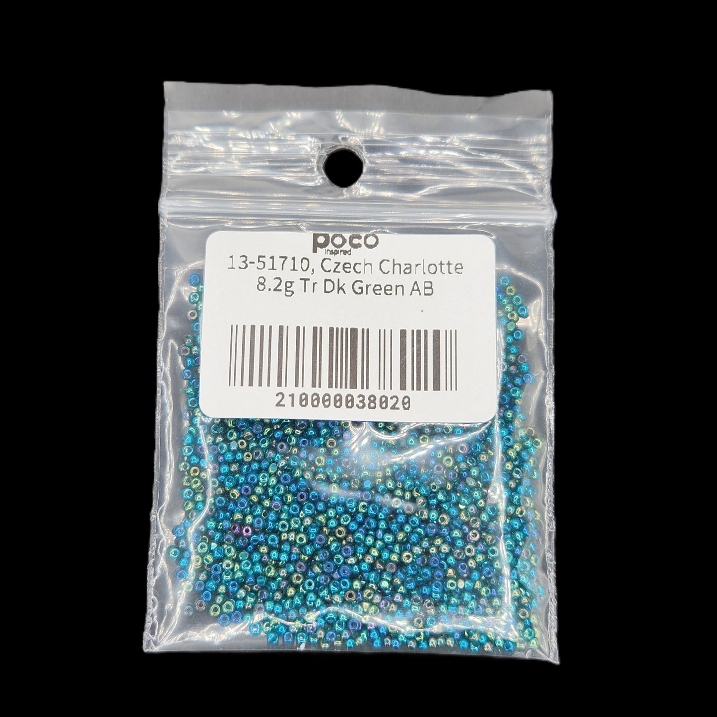 13-51710, Czech Charlotte 8.2g Tr Dk Green AB