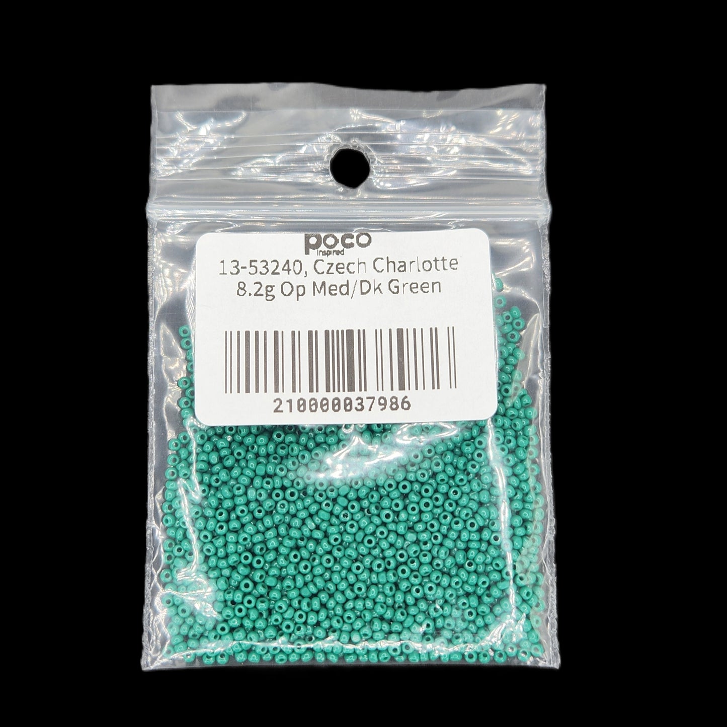 13-53240, Czech Charlotte 8.2g Op Med/Dk Green