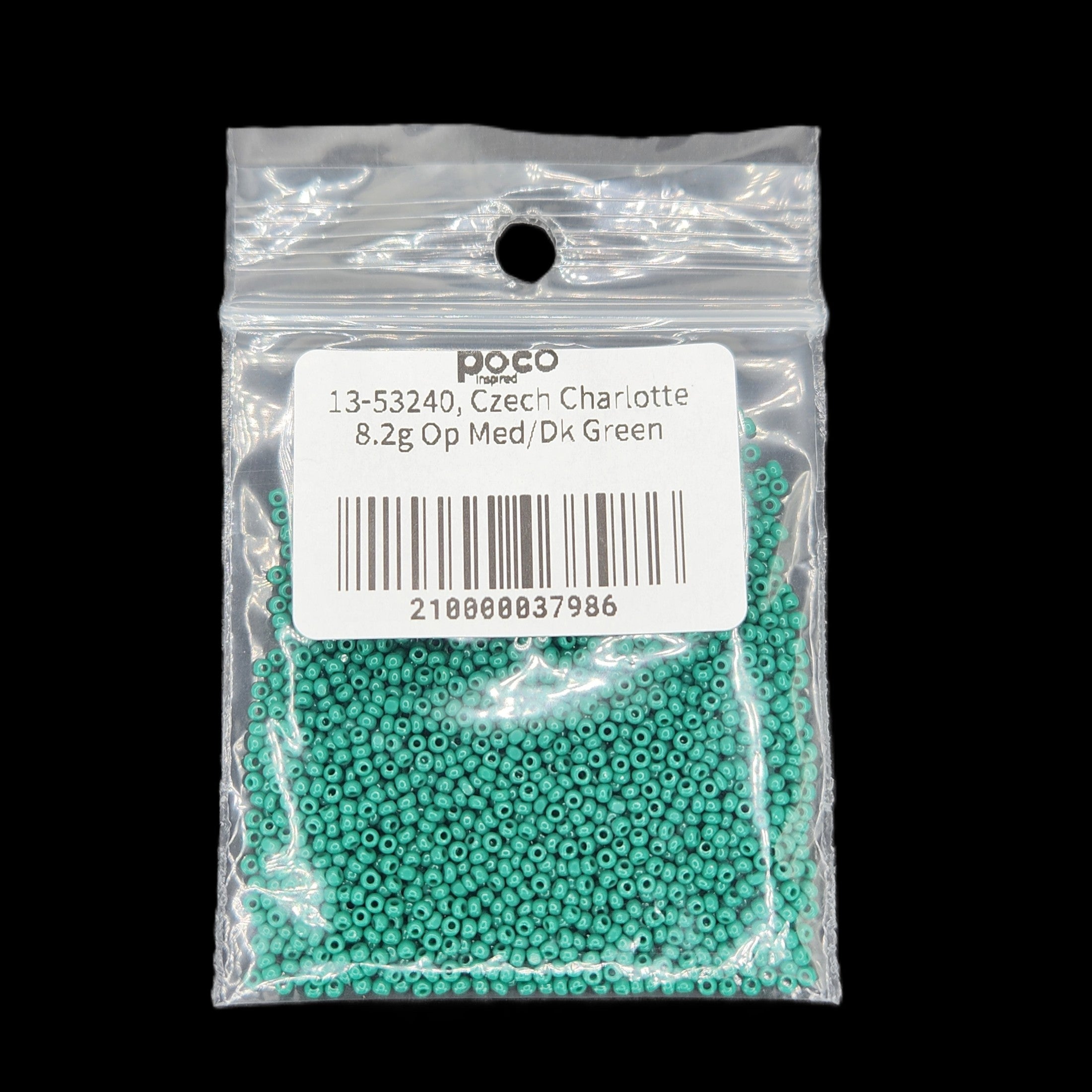 13-53240, Czech Charlotte 8.2g Op Med/Dk Green