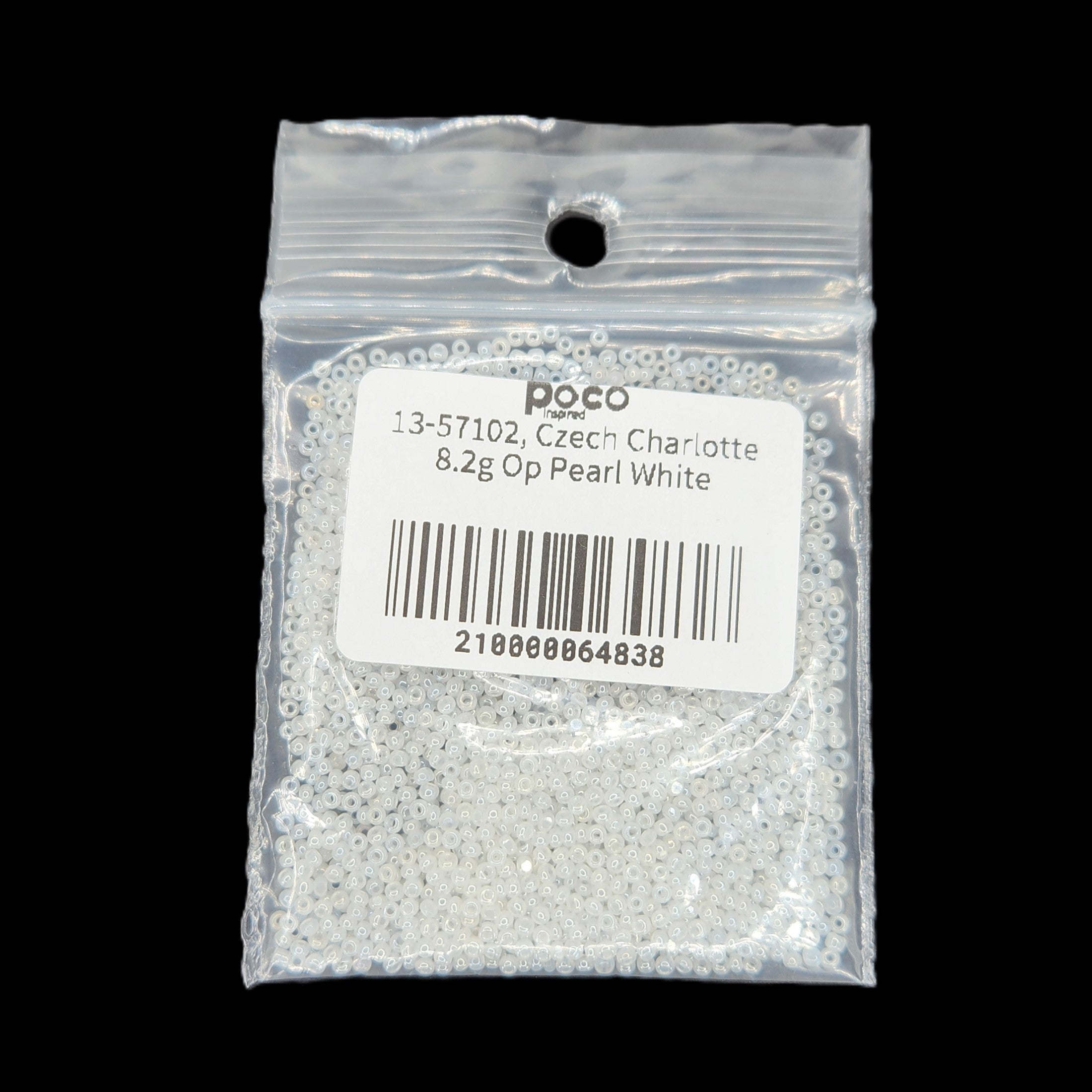 13-57102, Czech Charlotte 8.2g Op White Pearl