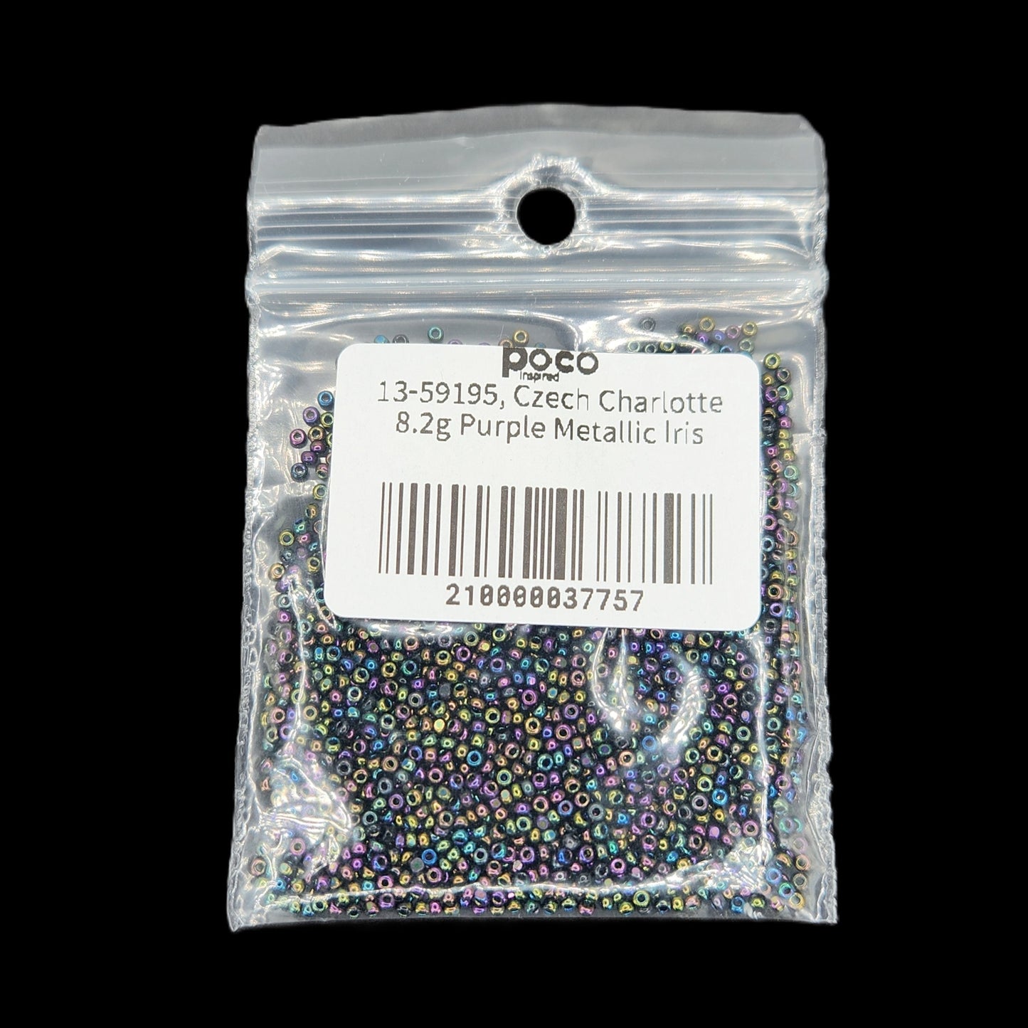 13-59195, Czech Charlotte 8.2g Purple Metallic Iris