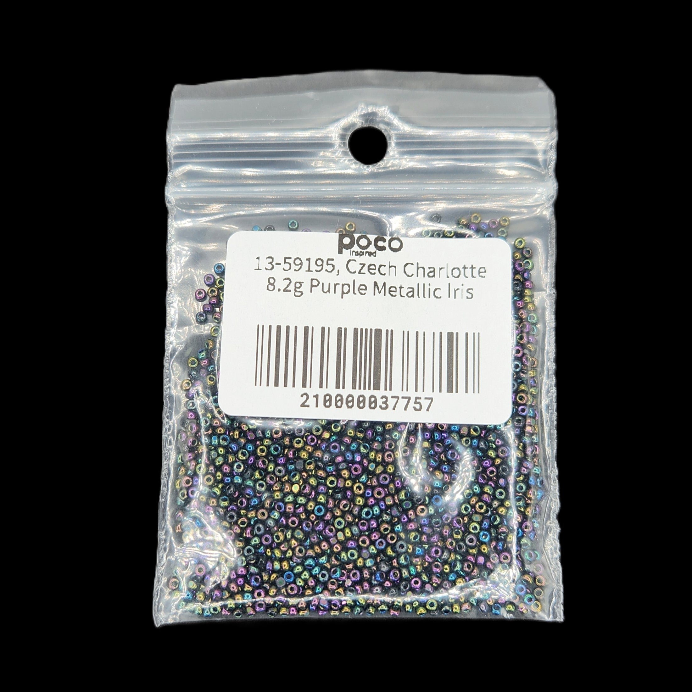 13-59195, Czech Charlotte 8.2g Purple Metallic Iris