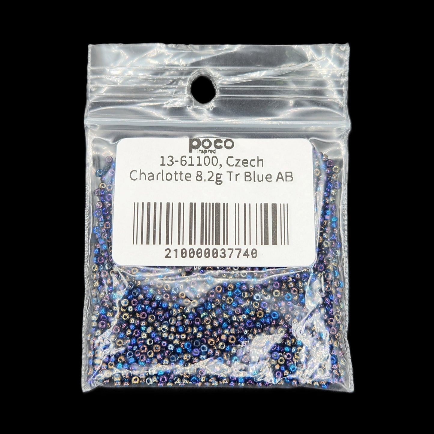 13-61100, Czech Charlotte 8.2g Tr Blue AB