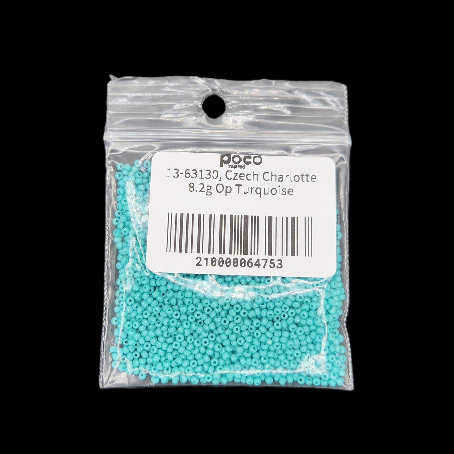13-63130, Czech Charlotte 8.2g Op Turquoise