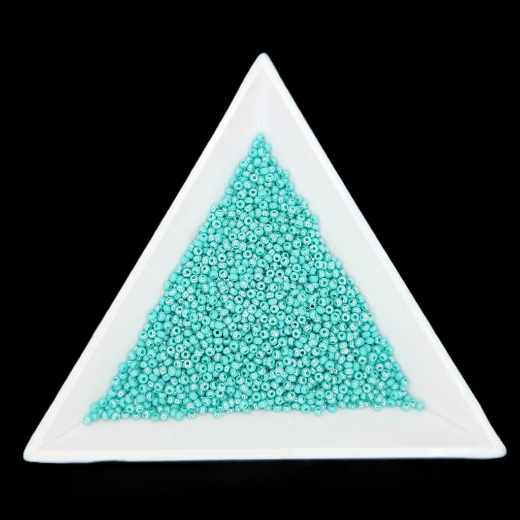 13-64130, Czech Charlotte 8.2g Op Green Aqua AB