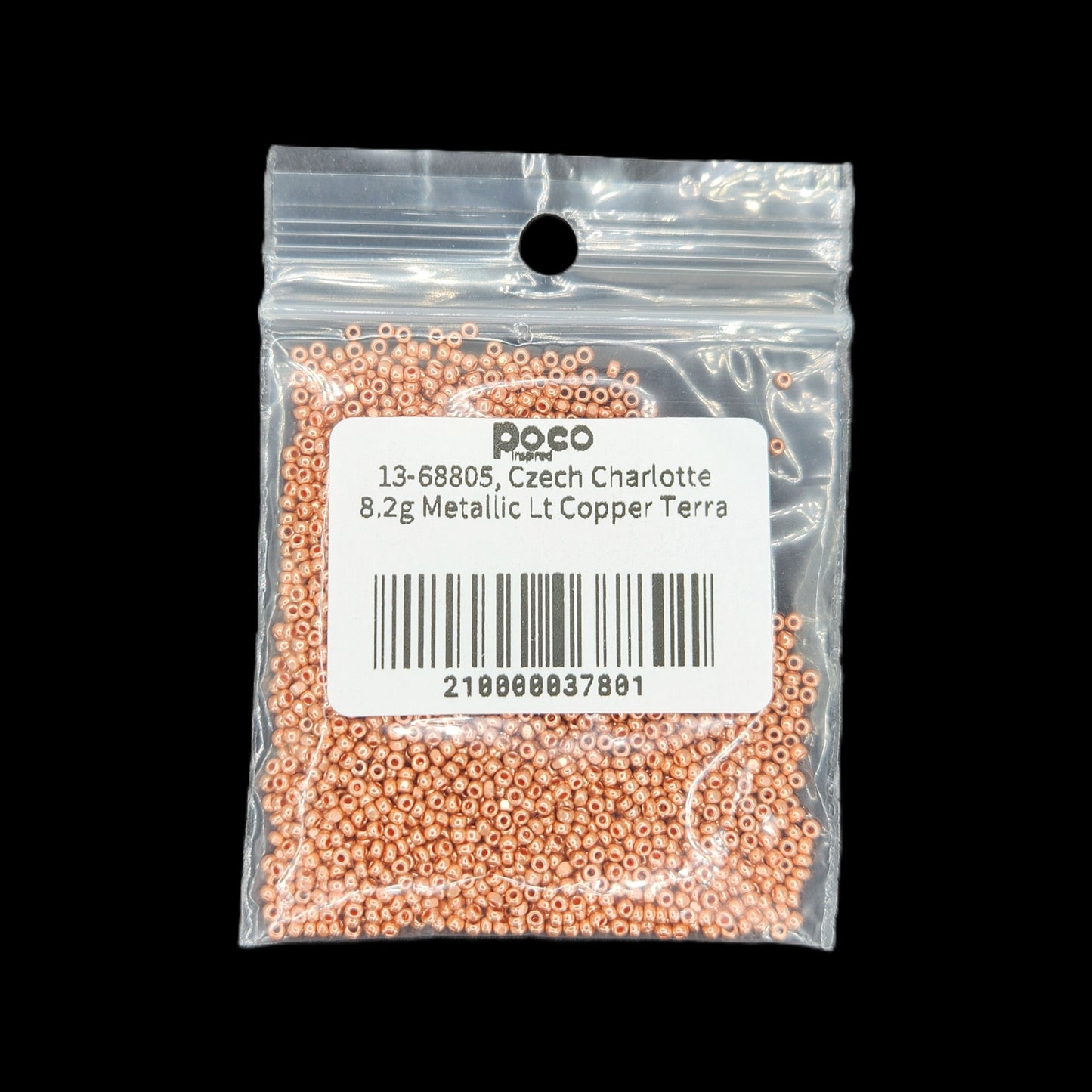 13-68805, Czech Charlotte 8.2g Metallic Lt Copper Terra